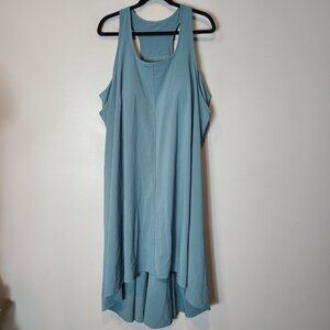Halara Breezeful Dress Racerback Side Pocket High Low Flowy Midi Quick Dry 2X